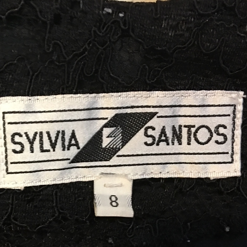 Vintage Sylvia Santos Black Lace Jacket - Picture 5 of 8